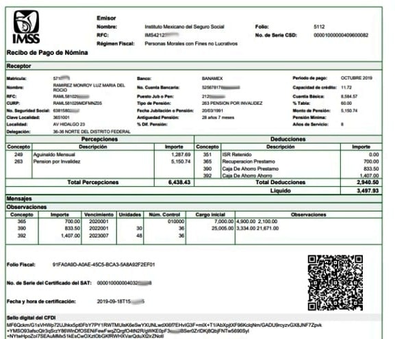 Tarjetón IMSS Activos | TarjetonDigital.com talón de pago imss